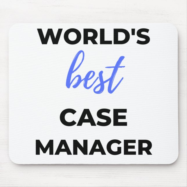 World's Best Case Manager 2 Mouse Mat (Front)