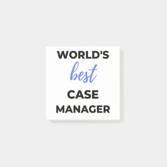 World's Best Case Manager 2 Post-it Notes (Front)