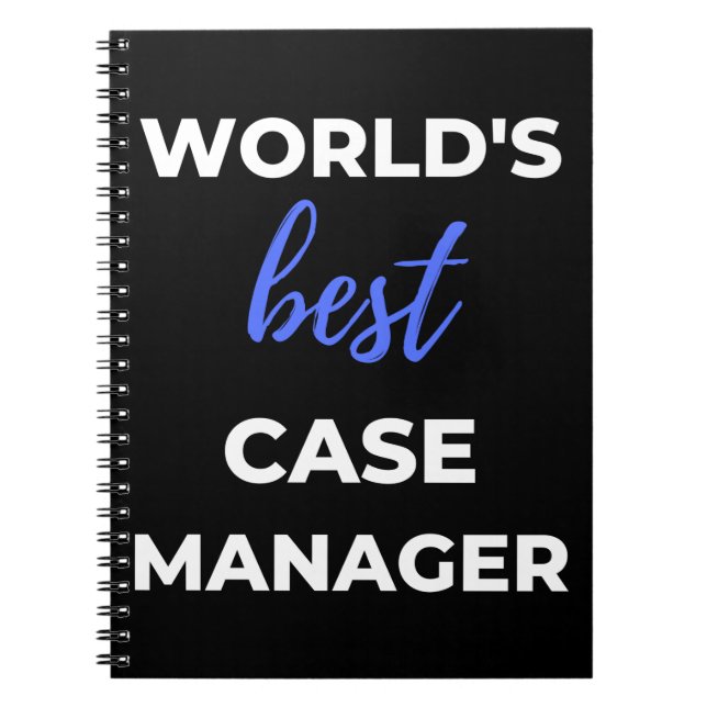 World's Best Case Manager Notebook (Front)