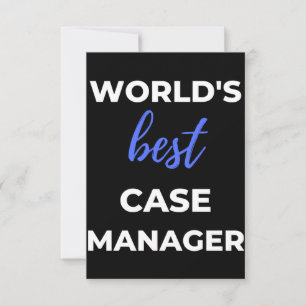 World's Best Case Manager Thank You Card