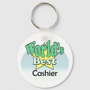World's Best Cashier Key Ring