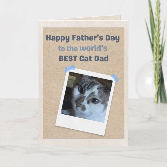 World's Best Cat Dad from World's Best Cat Card (Front)