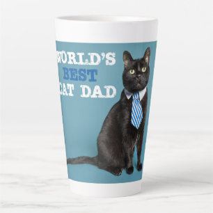 World's Best Cat Dad  Latte Mug