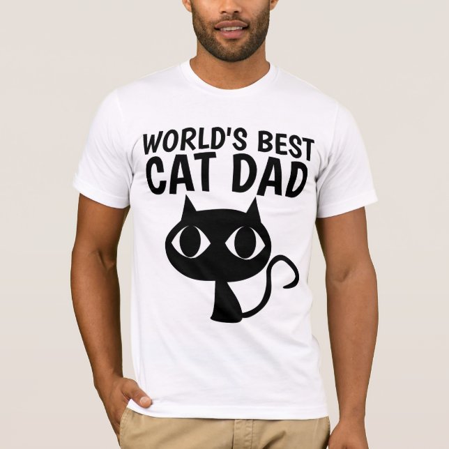 WORLD'S BEST CAT DAD, T-shirts (Front)