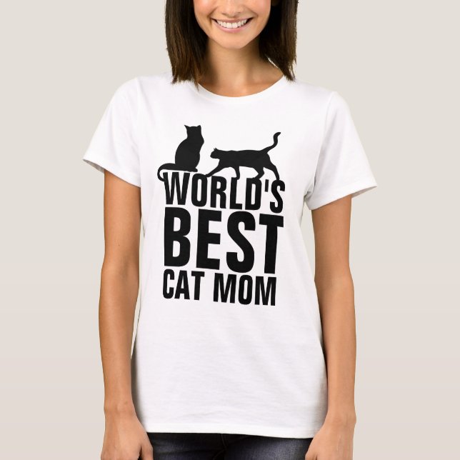 WORLD'S BEST CAT MOM T-Shirts (Front)