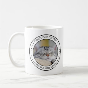 World's Best Cat Mum Classic custom Photo Coffee Mug
