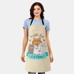 World's Best Cat Mum - Cute Kittens Apron