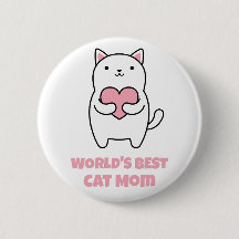 World's Best Cat Mum Heart Love Kitty