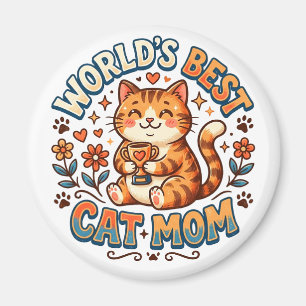 World's Best Cat Mum Magnet