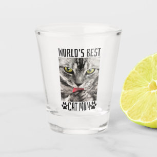 World's Best Cat Mum Shot Glass