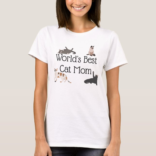 World's Best Cat Mum T-Shirt (Front)