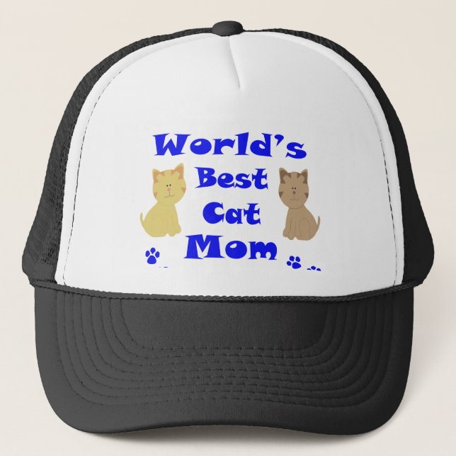 World's Best Cat Mum Trucker Hat (Front)