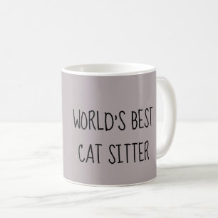 Worlds best cat sitter mug (cat on back)