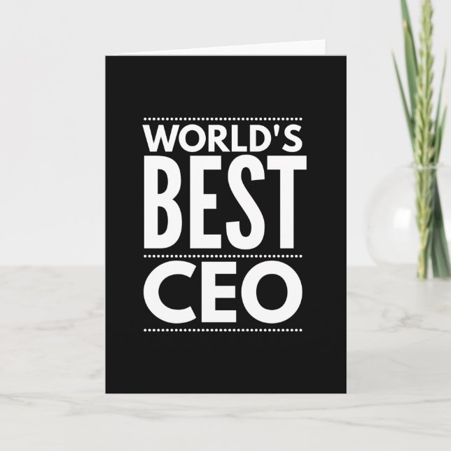 Worlds Best CEO Card (Front)