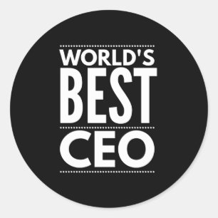 Worlds Best CEO Classic Round Sticker