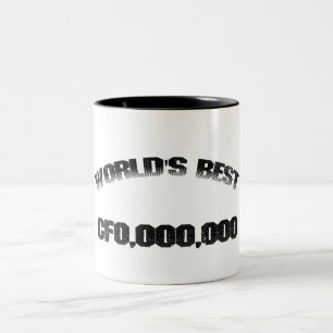World's Best CFO,000,000 Two-Tone Coffee Mug