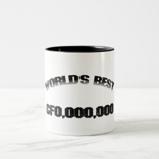 World's Best CFO,000,000 Two-Tone Coffee Mug