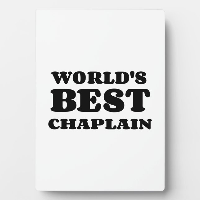 WORLD'S BEST CHAPLAIN PLAQUE (Front)
