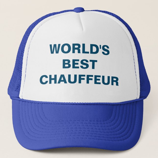 World's best chauffeur trucker hat (Front)