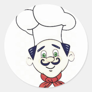 WORLD'S **BEST CHEF** CLASSIC ROUND STICKER