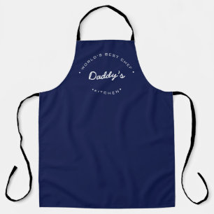 World's Best Chef daddy Navy blue Personalised Apron