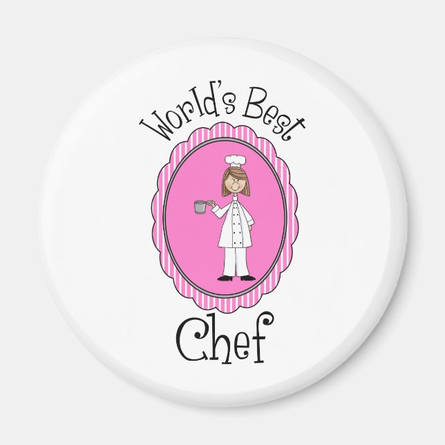 World's Best Chef - Female - Gifts and Tees Magnet (Front)
