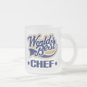 Worlds Best Chef Frosted Glass Coffee Mug