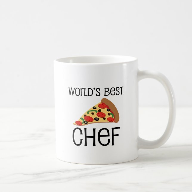 Worlds Best Chef Pizza Coffee Mug (Right)