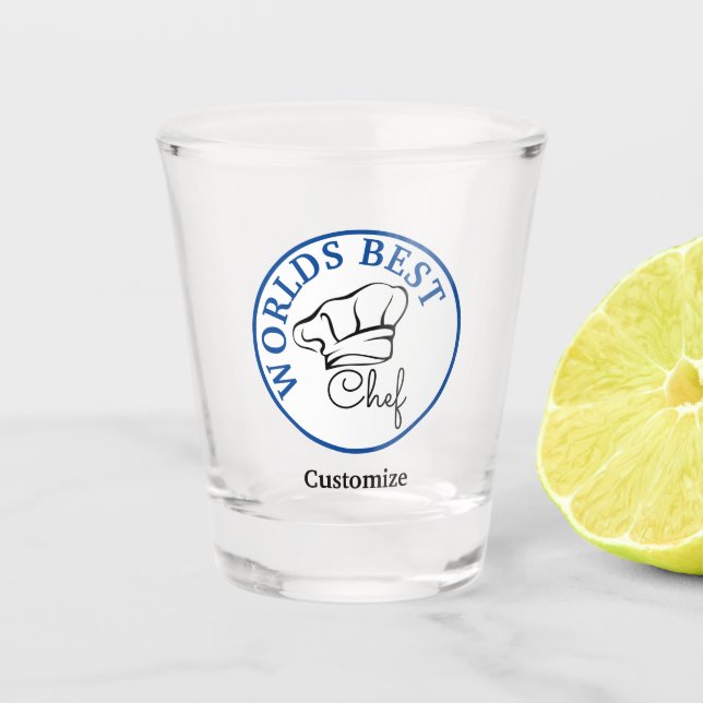 World's Best Chef Shot glass (Front)