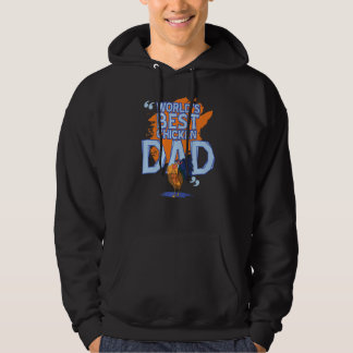 World's Best Chicken Dad Funny Chicken Love  1 Hoodie