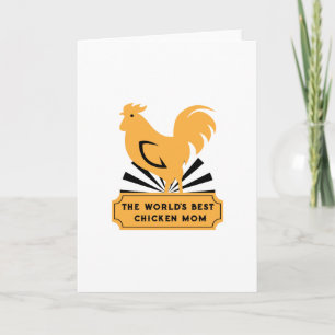 World's Best Chicken Mum Funny Mothers Day Gifts Card