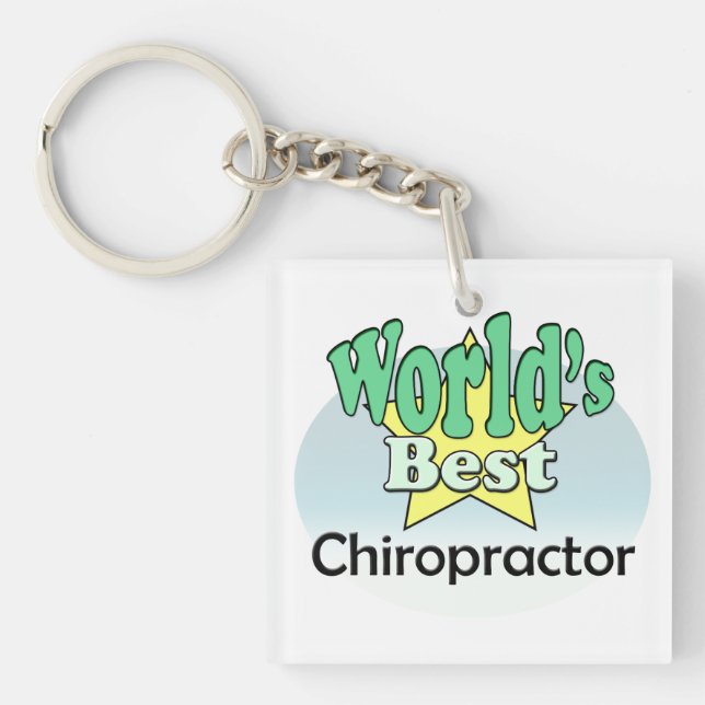 World's best Chiropractor Key Ring (Front)