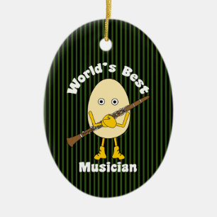 World's Best Clarinet Musician Ceramic Tree Decoration