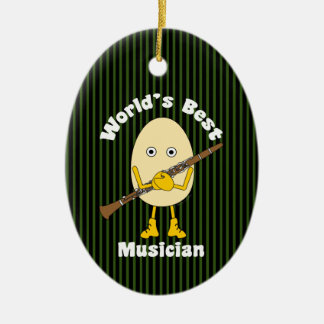 World's Best Clarinet Musician Ceramic Tree Decoration