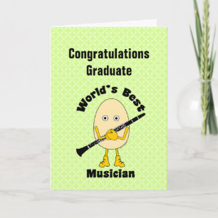 World's Best Clarinet Musician Graduation Card