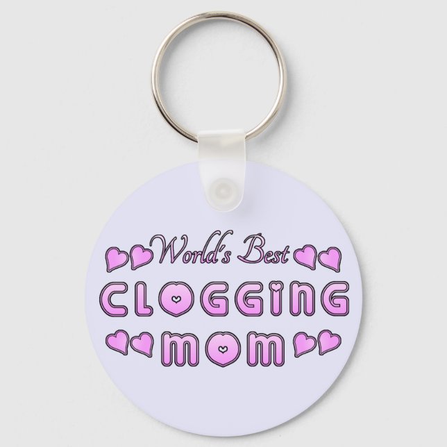 World's Best Clogging Mum Key Ring (Front)
