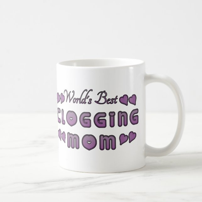 World's Best Clogging Mum Purple Coffee Mug (Right)