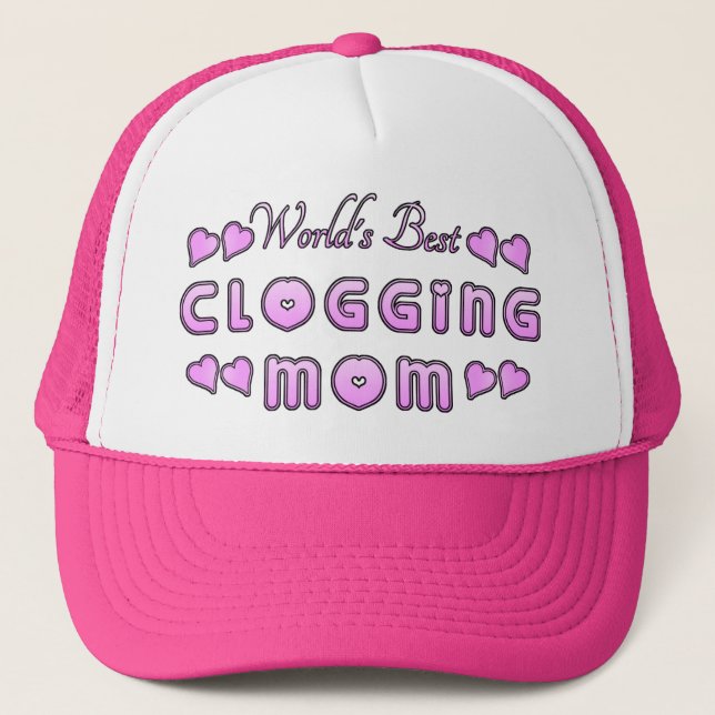 World's Best Clogging Mum Trucker Hat (Front)