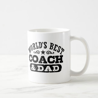 World's Best Coach And Dad Coffee Mug