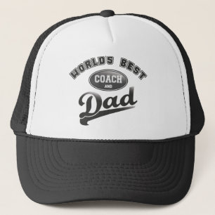 World's Best Coach & Dad Trucker Hat