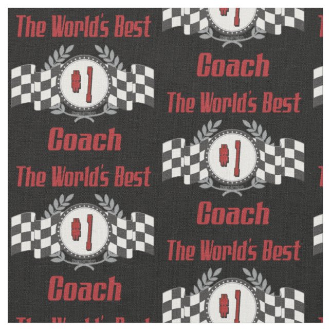 World's Best Coach - Number One Fabric (Close Up)