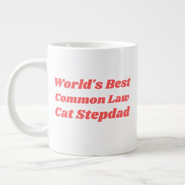 World's Best Common Law Cat Stepdad Large Coffee Mug (Left)