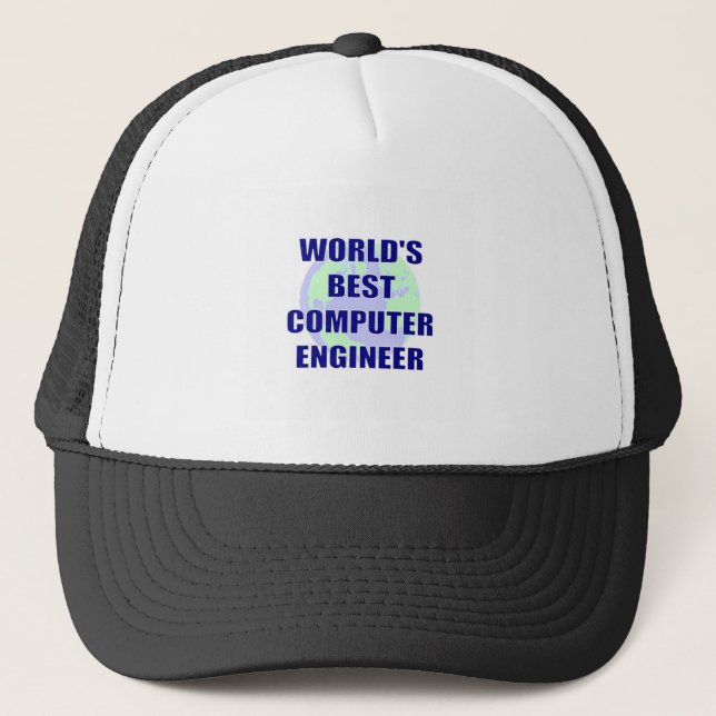 World's Best Computer Engineer Trucker Hat (Front)