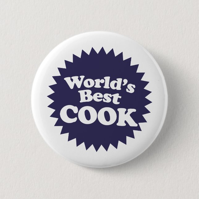 World's Best Cook 6 Cm Round Badge (Front)