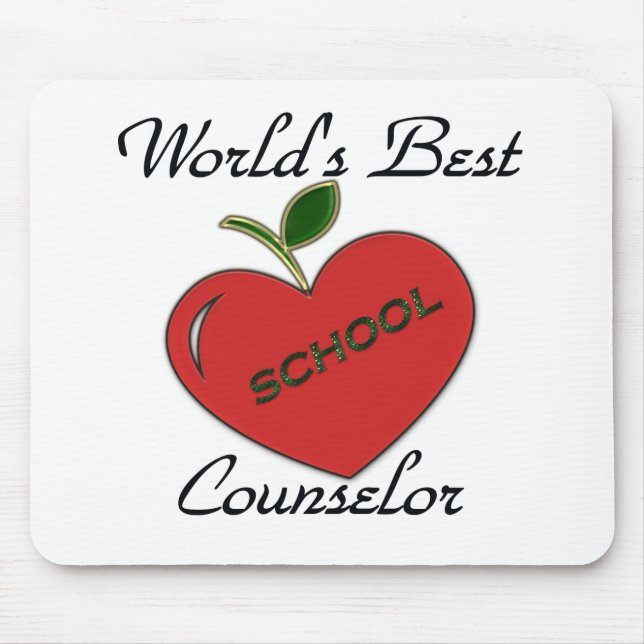 World's Best Counsleor Mouse Mat (Front)