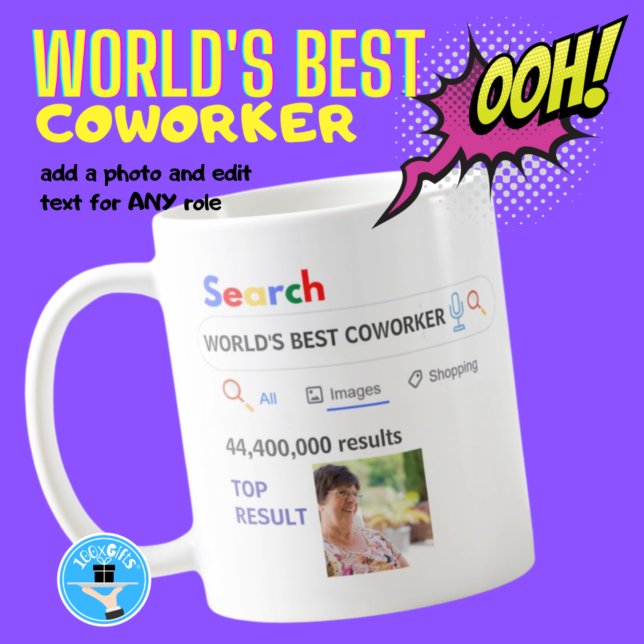 WORLD'S BEST COWORKER - Funny Image Search Results Coffee Mug (Creator Uploaded)