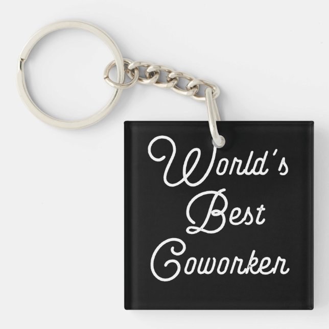 World's Best Coworker Key Ring (Front)