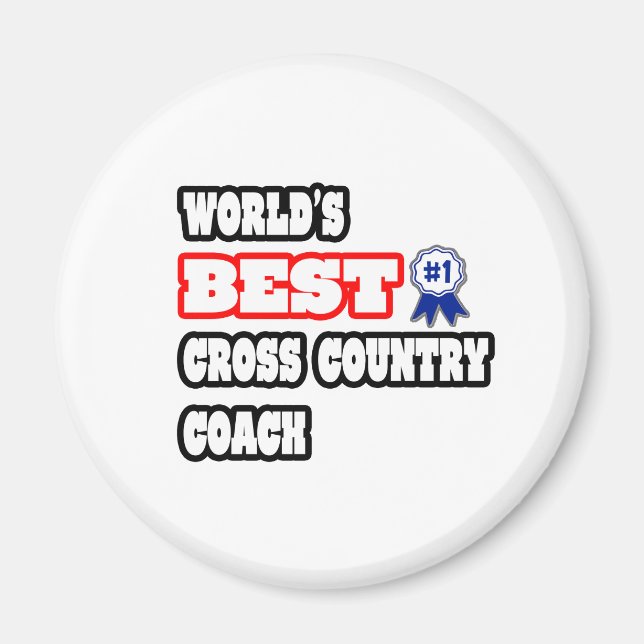 World's Best Cross Country Coach Magnet (Front)