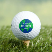 Worlds Best Custom Title Globe