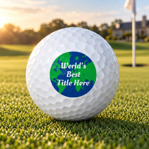 Worlds Best Custom Title Script Globe Golf Balls